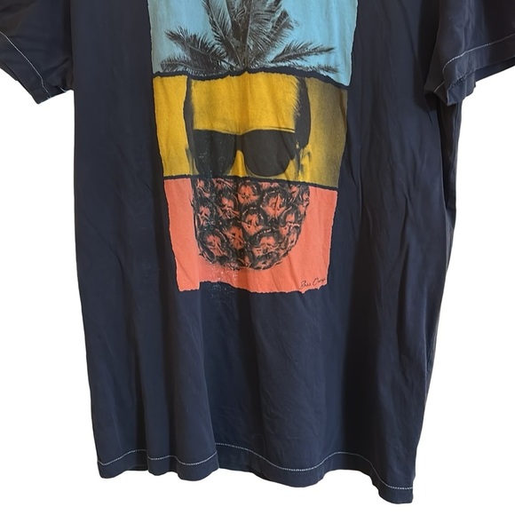 Boss Hugo Boss Orange Graphic Navy Blue Tshirt Size Large - Picture 3 of 4